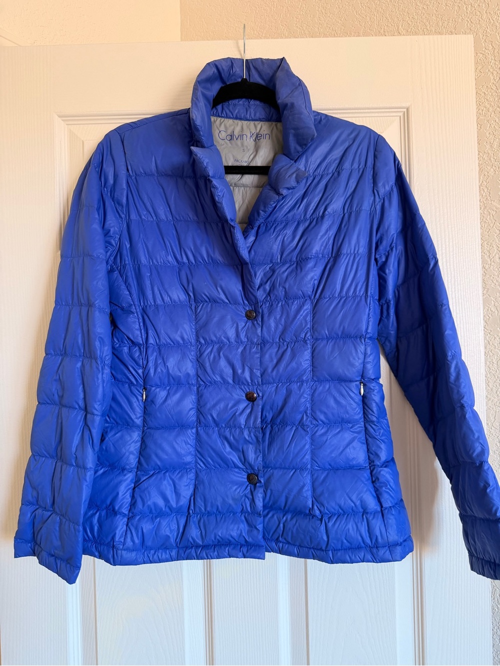 Calvin Klein Packable Lightweight Premium Down Jacket Coat Puffer Size Small